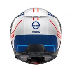Schuberth C5 Master Motorhelm -Motorfiets Delen Winkel C5 master wit blauw achterzijde 7b10
