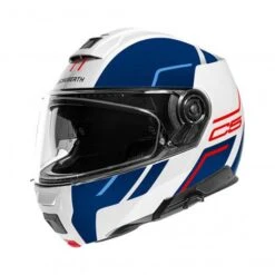 Schuberth C5 Master Motorhelm -Motorfiets Delen Winkel C5 master wit blauw voorzijde a9da
