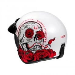 HJC V31 Desto Motorhelm -Motorfiets Delen Winkel hjc v31 desto wit rood 4 d25c