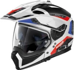 Nolan N70-2 X Torpedo Motorhelm -Motorfiets Delen Winkel nolan n70 2 x torpedo wit blauw rood 314e
