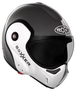 Roof BoXXer Face Motorhelm -Motorfiets Delen Winkel roof boxxer face grijs wit 1 620a