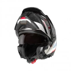 Schuberth E2 Defender Motorhelm -Motorfiets Delen Winkel schuberth e2 defender wit rood blauw 1 11c7