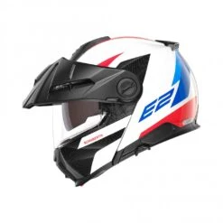 Schuberth E2 Defender Motorhelm -Motorfiets Delen Winkel schuberth e2 defender wit rood blauw 2 d6f8