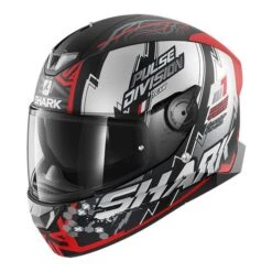 Shark Skwal 2 LED Noxxys Motorhelm -Motorfiets Delen Winkel shark skwal 2 led noxxys zilver rood 525b