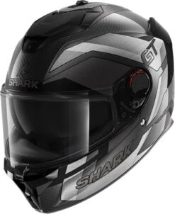 Shark Spartan GT Pro Carbon Ritmo Motorhelm -Motorfiets Delen Winkel shark spartan gt pro carbon ritmo zilver 0db3